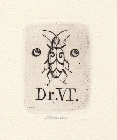 Jiřincová Ludmila (1912 - 1994) : Ex libris Dr. VT