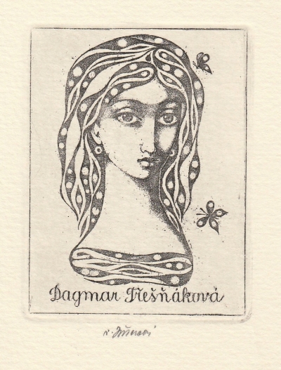 Jiřincová Ludmila (1912 - 1994) : Ex libris Dagmar Třešňáková