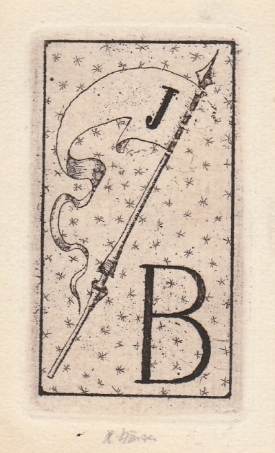 Jiřincová Ludmila (1912 - 1994) : Ex libris J. B.