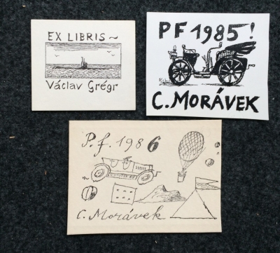 Lhoták Kamil (1912 - 1990) : 2x PF, 1x Ex libris