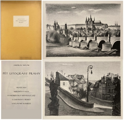 Novák Jaroslav (1904 - 1984) : 5 litografií Prahy