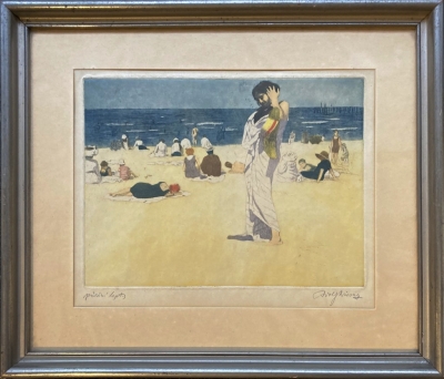 Wiesner Adolf (1871 - 1942) : Na pláži