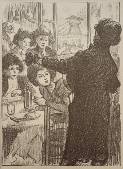 Steinlen Theophile Alexandre (1859 - 1923) : Pouliční zpěvák