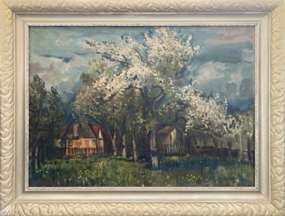 Dvorský Bohumír (1902 - 1976) : Ovocný sad na jaře