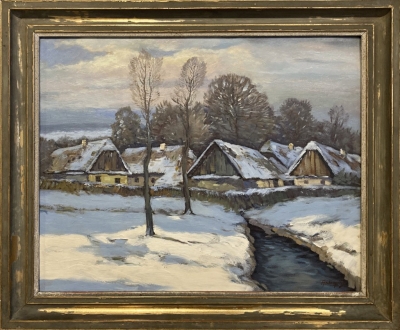 Antropius Karel  : Vesnice v zimě