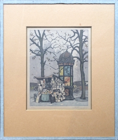 Stretti - Zamponi Jaromír (1882 - 1959) : Stánek v Paříži