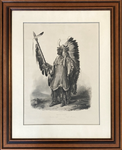 Bodmer Karl (Carl) (1809 - 1893) : Mandanský náčelník Mato-Tope