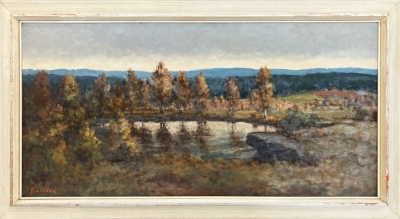 Balíček Karel (1904 - 1985) : Stromy u rybníku