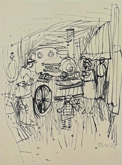 Šlitr Jiří (1924 - 1969) : Prodavač kaštanů