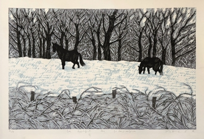 Macek Pavel  : Koně ve sněhu