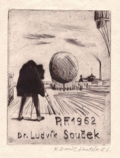 Lhoták Kamil (1912 - 1990) : P.F. 1962 dr. Ludvík Souček