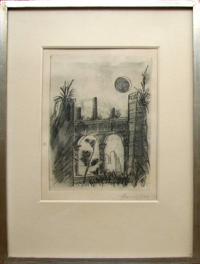 Tichý František (1896 - 1961) : Ilustrace k Lermontovově básni "Démon"